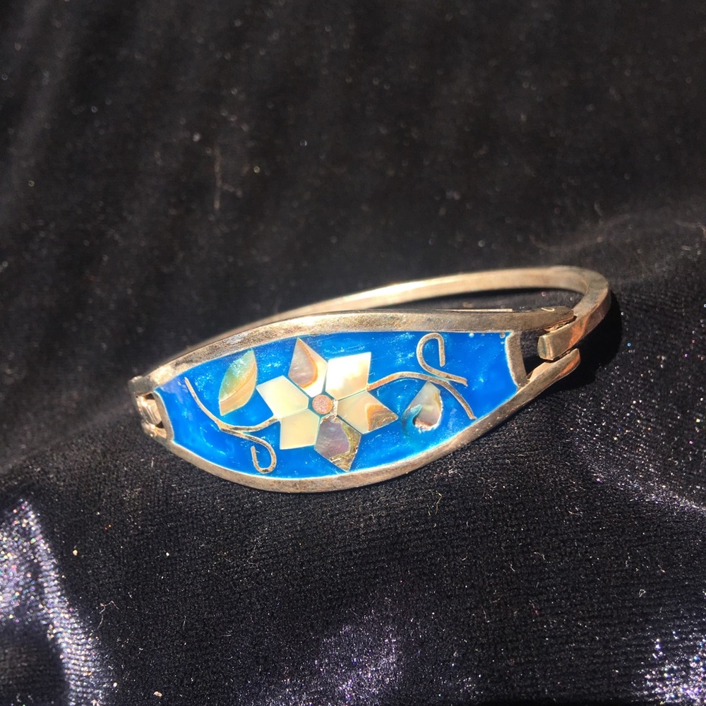 Vintage Mexican Alpaca Silver Bracelet